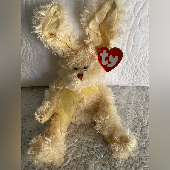💛🐰 RETIRED TY ATTIC TREASURES BUNNY “HUTCHINS”. MWMT! DATED 2000! - Picture 1 of 7